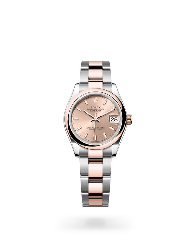 Rolex Datejust | 278241 | Datejust 31 | Coloured dial | Rosé-colour dial | Everose Rolesor | The Oyster bracelet | M278241-0009 | Women Watch | Rolex Official Retailer - Time Midas