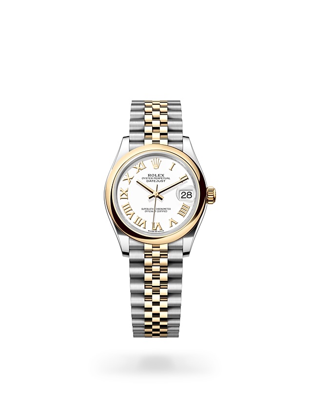 Rolex Datejust | 278243 | Datejust 31 | หน้าปัดสีอ่อน | หน้าปัดสีขาว | Yellow Rolesor | สายนาฬิกา Jubilee | M278243-0002 | หญิง Watch | Rolex Official Retailer - Time Midas