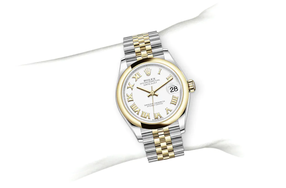 Rolex Datejust | 278243 | Datejust 31 | Light dial | White dial | Yellow Rolesor | The Jubilee bracelet | M278243-0002 | Women Watch | Rolex Official Retailer - Time Midas