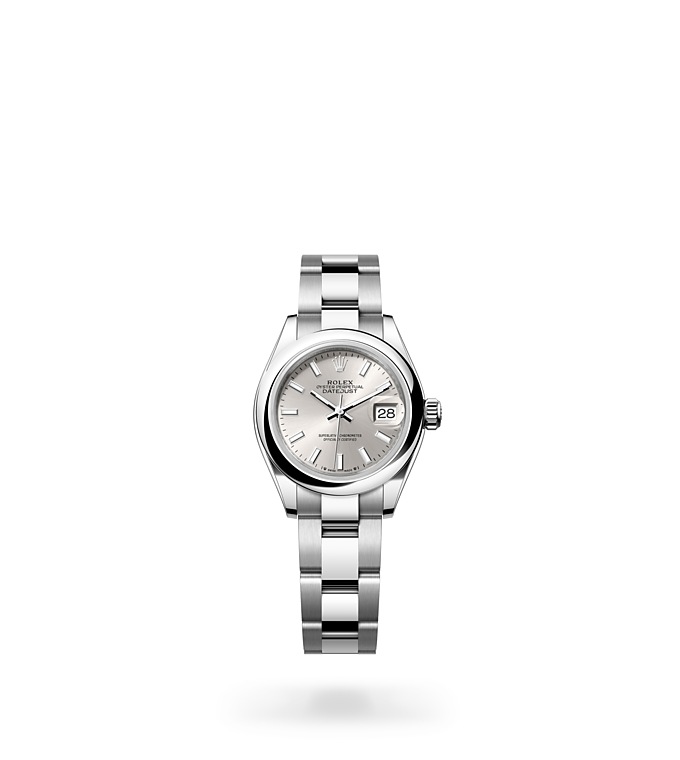 Rolex Lady-Datejust | 279160 | Lady-Datejust | หน้าปัดสีอ่อน | หน้าปัดเงิน | Oystersteel | สายนาฬิกา Oyster | M279160-0006 | หญิง Watch | Rolex Official Retailer - Time Midas