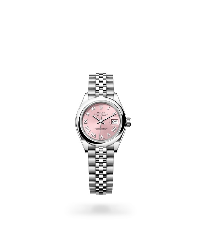 Rolex Lady-Datejust | 279160 | Lady-Datejust | Coloured dial | Pink Dial | Oystersteel | The Jubilee bracelet | M279160-0013 | Women Watch | Rolex Official Retailer - Time Midas