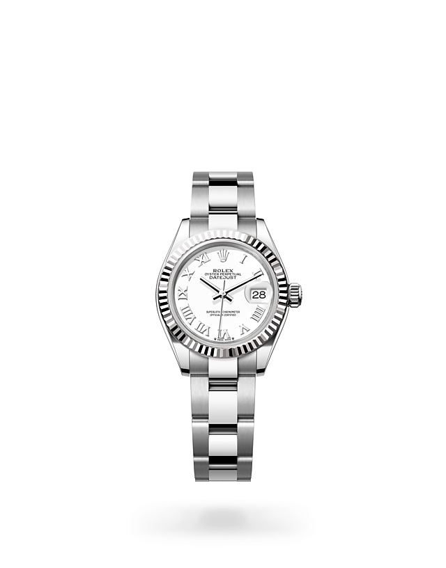 Rolex Lady-Datejust | 279174 | Lady-Datejust | Light dial | Fluted bezel | White dial | White Rolesor | M279174-0020 | Women Watch | Rolex Official Retailer - Time Midas