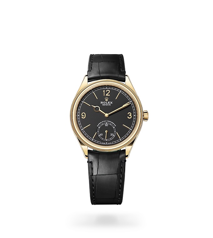 Rolex 1908 | 52508 | 1908 | หน้าปัดสีเข้ม | หน้าปัดสีดำเข้ม | ขอบแบบทรงโดมและเซาะร่อง | ทองคำ 18 กะรัต | M52508-0002 | ชาย Watch | Rolex Official Retailer - Time Midas