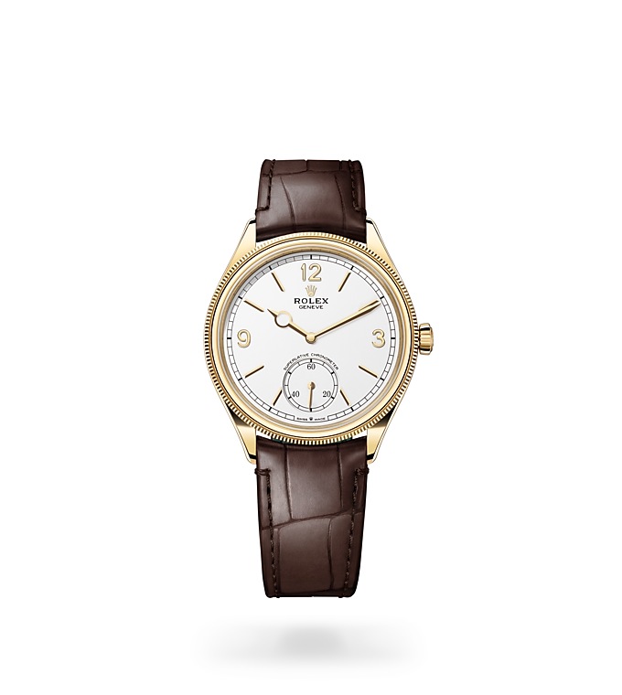 Rolex 1908 | 52508 | 1908 | หน้าปัดสีอ่อน | หน้าปัดสีขาวเข้ม | ขอบแบบทรงโดมและเซาะร่อง | ทองคำ 18 กะรัต | M52508-0006 | ชาย Watch | Rolex Official Retailer - Time Midas