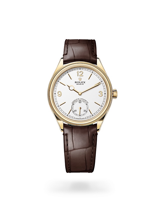 Rolex 1908 | 52508 | 1908 | หน้าปัดสีอ่อน | หน้าปัดสีขาวเข้ม | ขอบแบบทรงโดมและเซาะร่อง | ทองคำ 18 กะรัต | M52508-0006 | ชาย Watch | Rolex Official Retailer - Time Midas