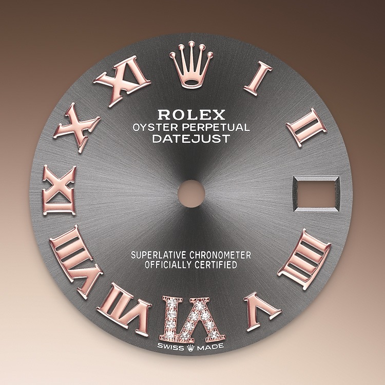 Rolex Datejust | 278341RBR | Datejust 31 | Dark dial | Slate Dial | Diamond-set bezel | Everose Rolesor | M278341RBR-0029 | Women Watch | Rolex Official Retailer - Time Midas