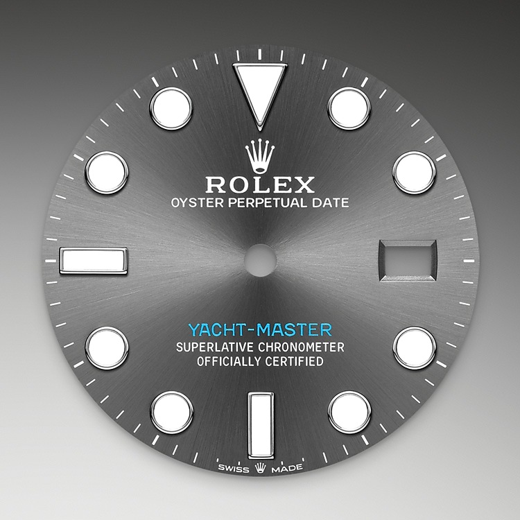 Rolex Yacht-Master | 126622 | Yacht-Master 40 | หน้าปัดสีเข้ม | Bidirectional Rotatable Bezel | หน้าปัดสีเทาอมน้ำเงิน | โรลเซียม | M126622-0001 | ชาย Watch | Rolex Official Retailer - Time Midas