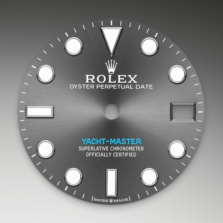 Rolex Yacht-Master | 268622 | Yacht-Master 37 | Dark dial | Bidirectional Rotatable Bezel | Slate Dial | Rolesium | M268622-0002 | Women Watch | Rolex Official Retailer - Time Midas