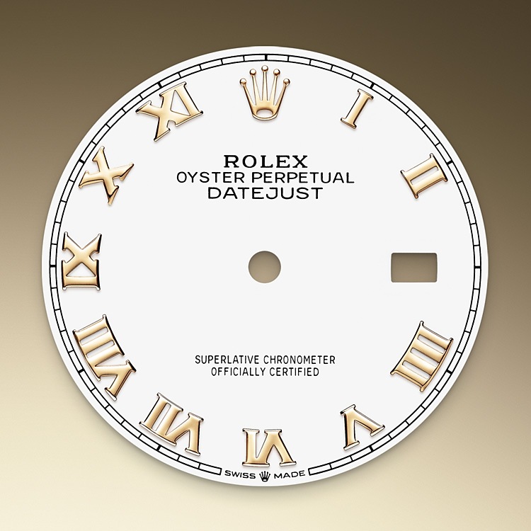 Rolex Datejust | 126203 | Datejust 36 | Light dial | White dial | Yellow Rolesor | The Oyster bracelet | M126203-0030 | Men Watch | Rolex Official Retailer - Time Midas